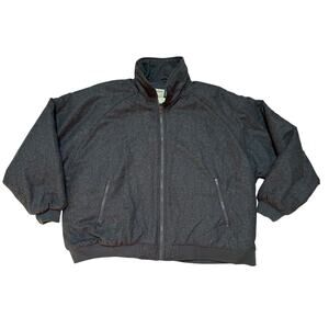 Bomber Jacket 3XL Wool Blend Wear Guard Quilted Lining Minimalist Classic Casual